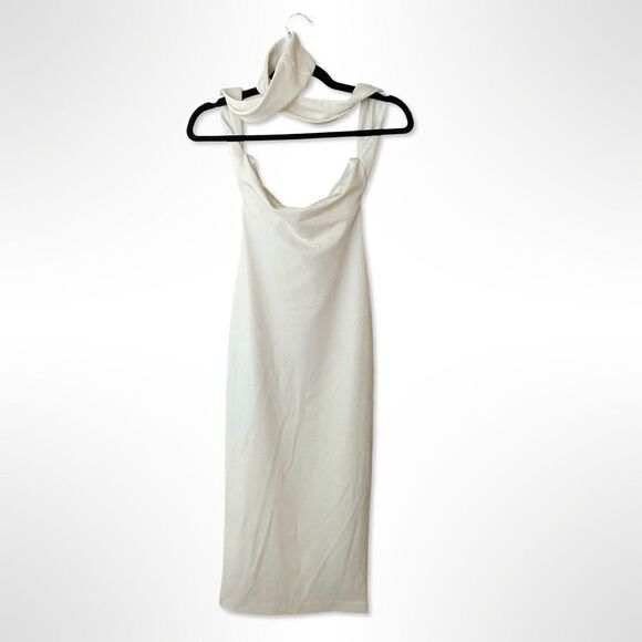 Not Yours To Keep Jordan White Midi Dress body con halter Revolve $288 Sz XS - Picture 6 of 9